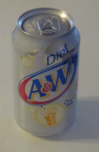 Lots o’ Soda:  Diet A&W Cream Soda