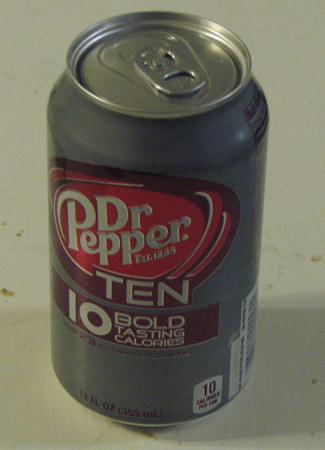 Lots o’ Soda:  Dr. Pepper 10
